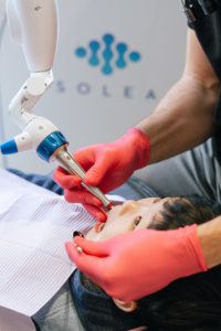 Laser Dentistry for Cavity Treatment is Performed comfortably on a child having dental anxiety